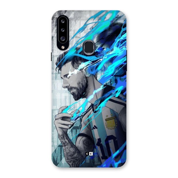 Electrifying Soccer Star Back Case for Galaxy A20s