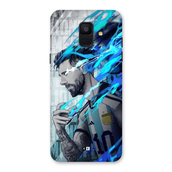 Electrifying Soccer Star Back Case for Galaxy A6 (2018)