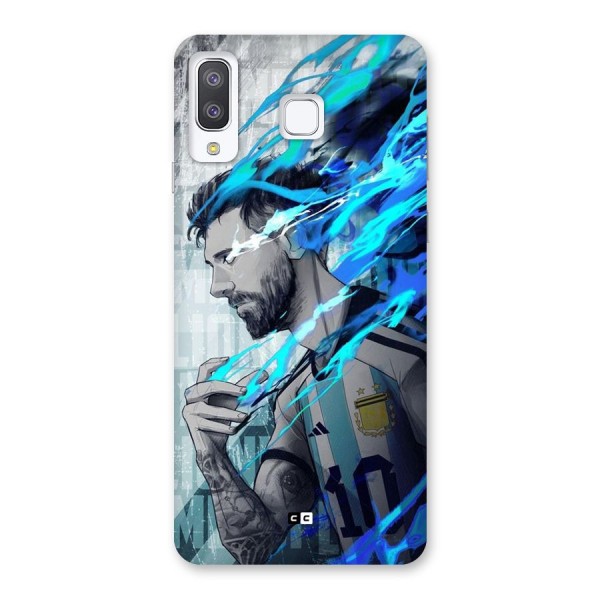 Electrifying Soccer Star Back Case for Galaxy A8 Star