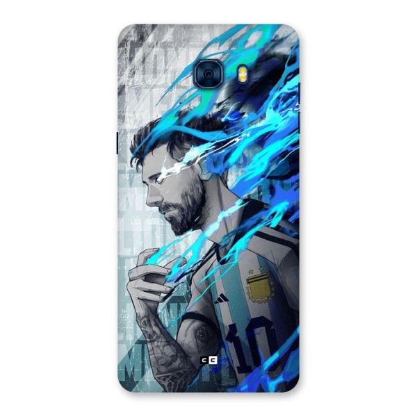Electrifying Soccer Star Back Case for Galaxy C7 Pro