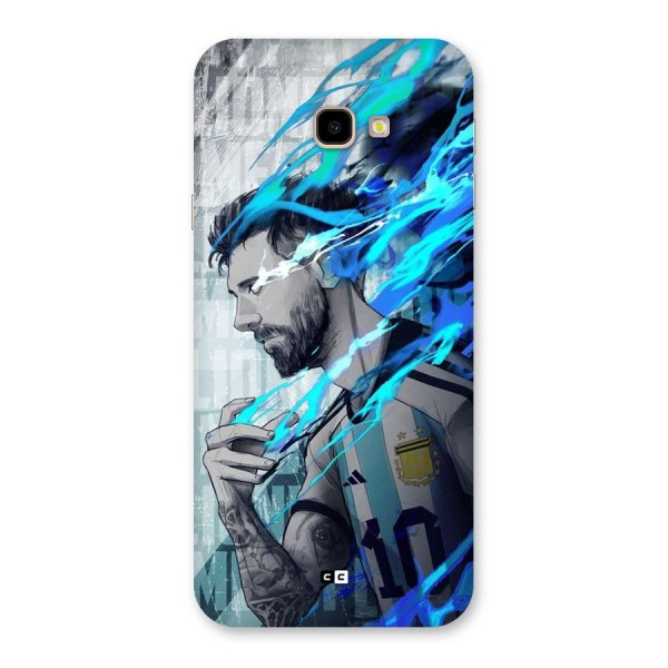 Electrifying Soccer Star Back Case for Galaxy J4 Plus
