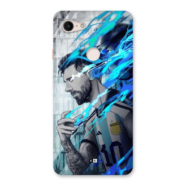 Electrifying Soccer Star Back Case for Google Pixel 3 XL