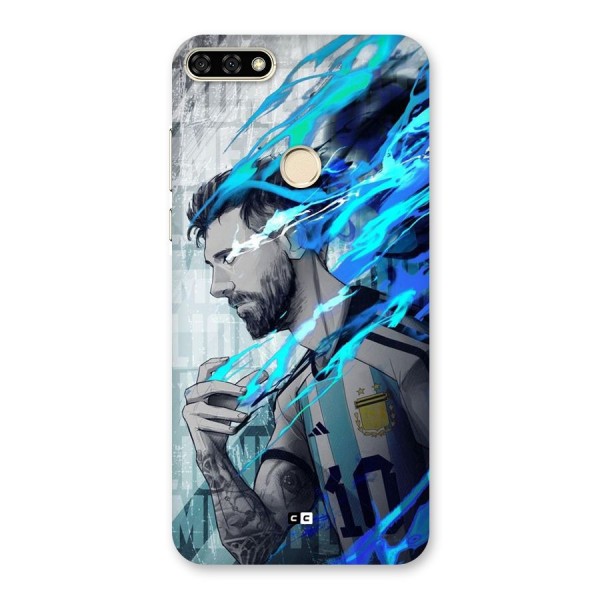 Electrifying Soccer Star Back Case for Honor 7A