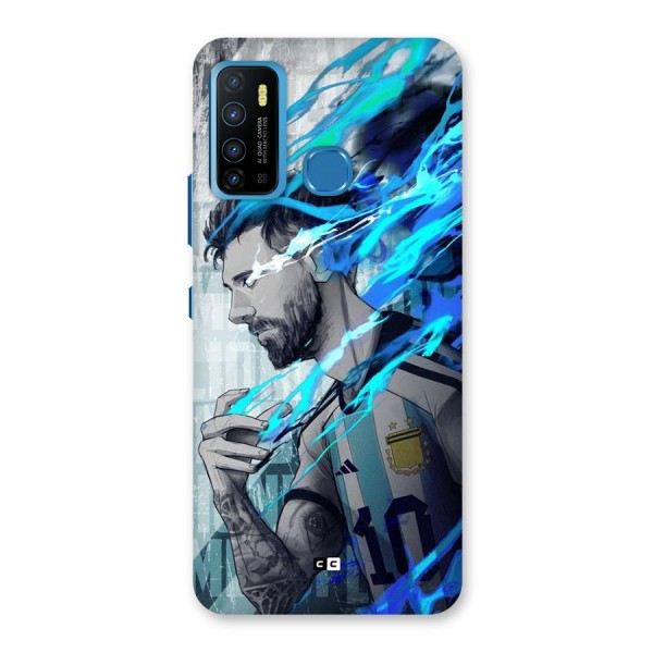 Electrifying Soccer Star Back Case for Infinix Hot 9