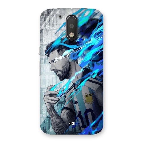 Electrifying Soccer Star Back Case for Moto G4 Plus