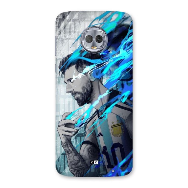 Electrifying Soccer Star Back Case for Moto G6 Plus