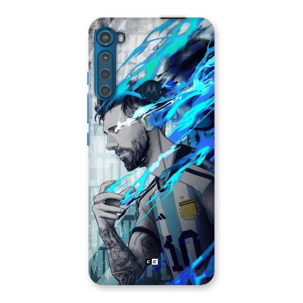 Electrifying Soccer Star Back Case for Motorola One Fusion Plus