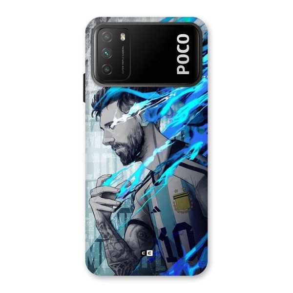 Electrifying Soccer Star Back Case for Poco M3