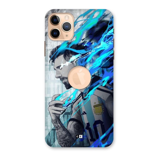 Electrifying Soccer Star Back Case for iPhone 11 Pro Max Logo Cut