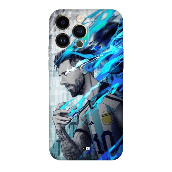 Electrifying Soccer Star Back Case for iPhone 14 Pro Max