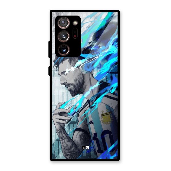 Electrifying Soccer Star Glass Back Case for Galaxy Note 20 Ultra