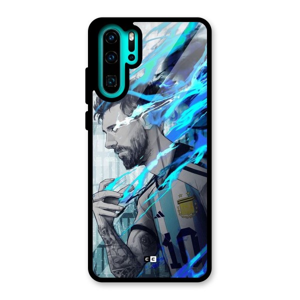 Electrifying Soccer Star Glass Back Case for Huawei P30 Pro