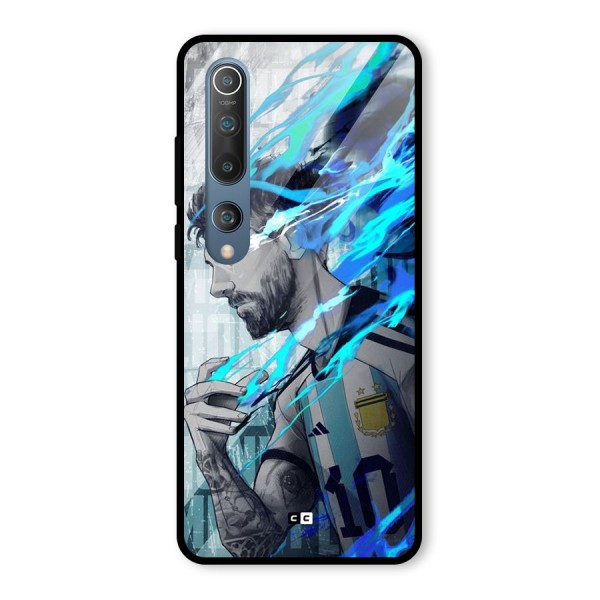 Electrifying Soccer Star Glass Back Case for Mi 10