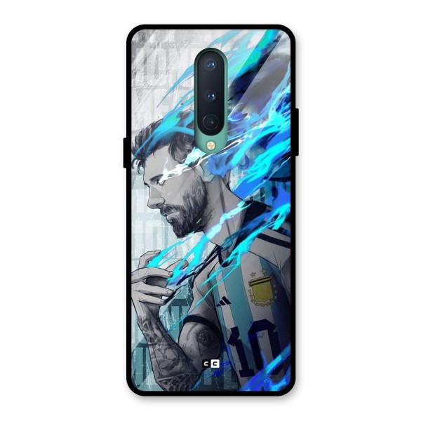 Electrifying Soccer Star Glass Back Case for OnePlus 8