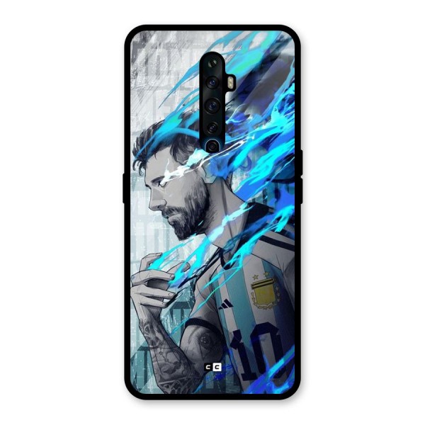 Electrifying Soccer Star Glass Back Case for Oppo Reno2 F