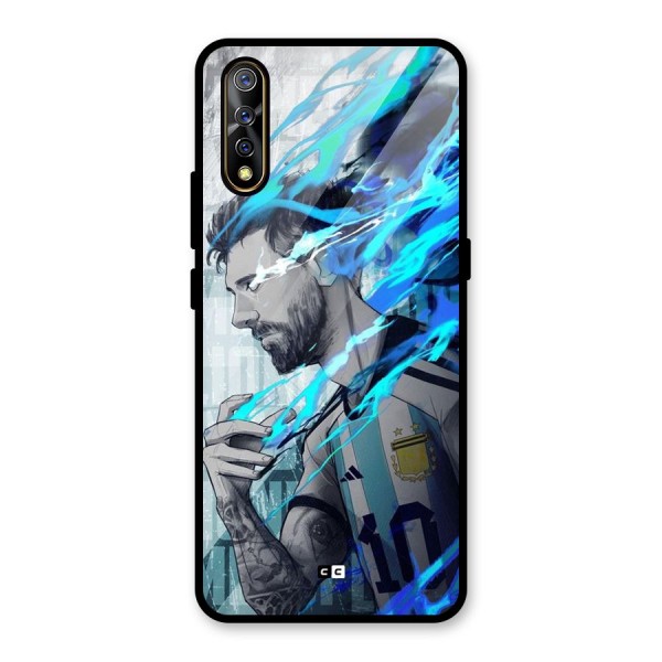 Electrifying Soccer Star Glass Back Case for Vivo S1