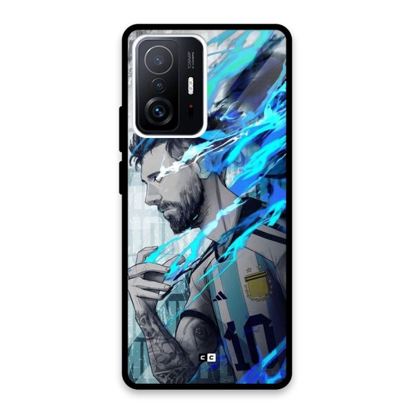Electrifying Soccer Star Glass Back Case for Xiaomi 11T Pro