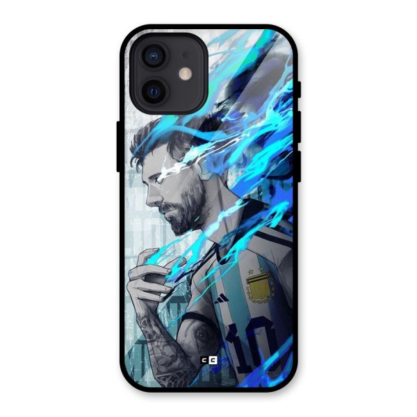 Electrifying Soccer Star Glass Back Case for iPhone 12