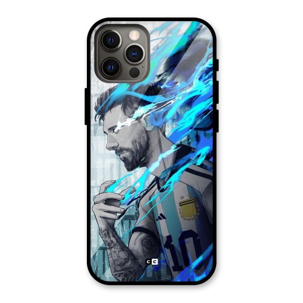 Electrifying Soccer Star Glass Back Case for iPhone 12 Pro