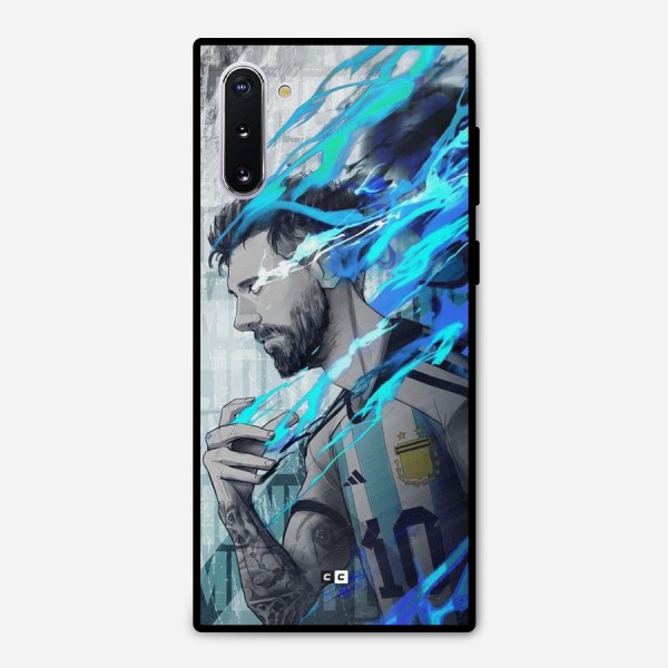 Electrifying Soccer Star Metal Back Case for Galaxy Note 10