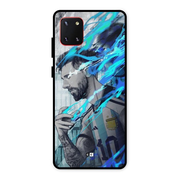 Electrifying Soccer Star Metal Back Case for Galaxy Note 10 Lite