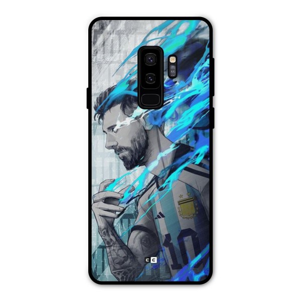 Electrifying Soccer Star Metal Back Case for Galaxy S9 Plus