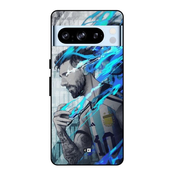 Electrifying Soccer Star Metal Back Case for Google Pixel 8 Pro