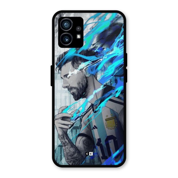 Electrifying Soccer Star Metal Back Case for Nothing Phone 1