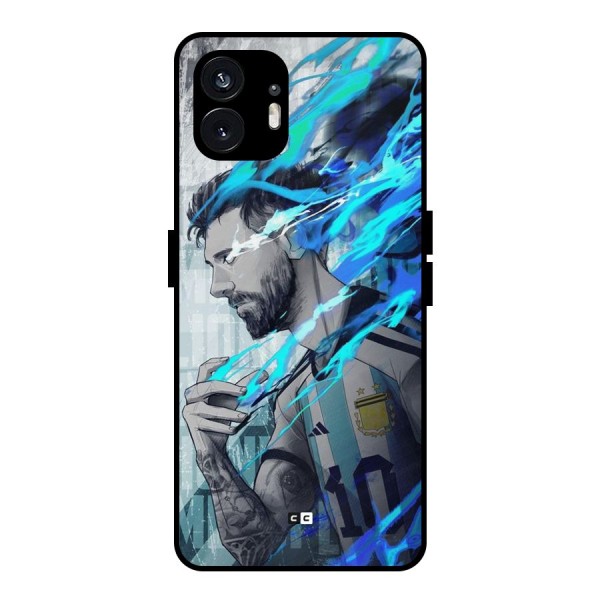 Electrifying Soccer Star Metal Back Case for Nothing Phone 2