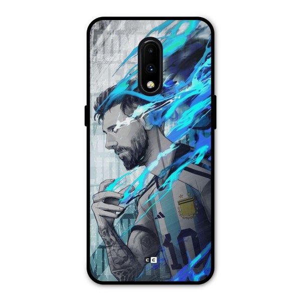 Electrifying Soccer Star Metal Back Case for OnePlus 7