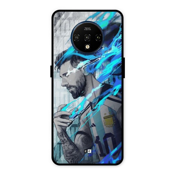 Electrifying Soccer Star Metal Back Case for OnePlus 7T