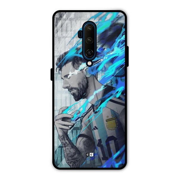 Electrifying Soccer Star Metal Back Case for OnePlus 7T Pro