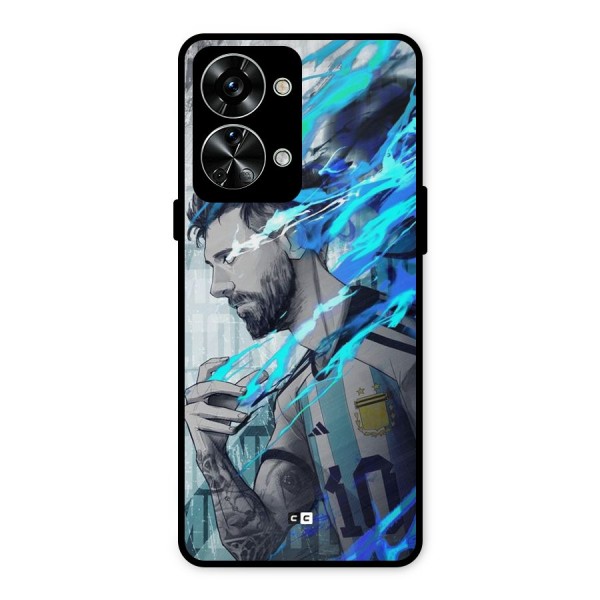 Electrifying Soccer Star Metal Back Case for OnePlus Nord 2T