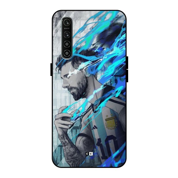 Electrifying Soccer Star Metal Back Case for Realme XT