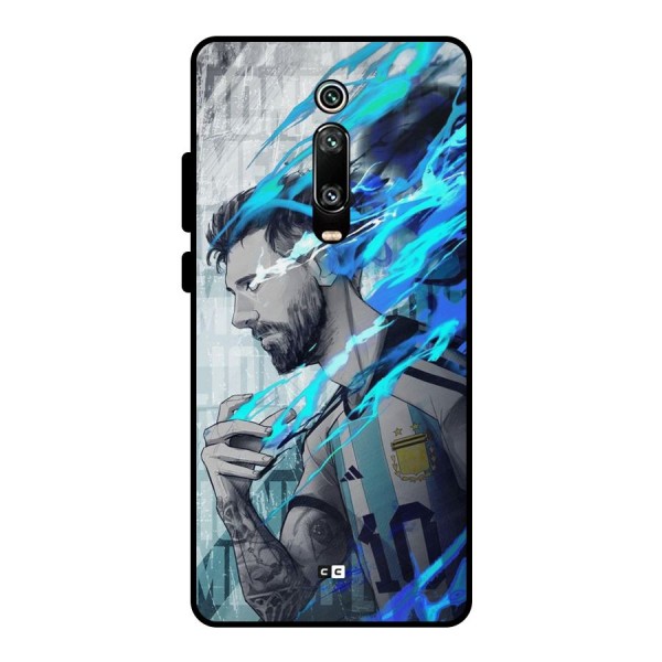 Electrifying Soccer Star Metal Back Case for Redmi K20 Pro