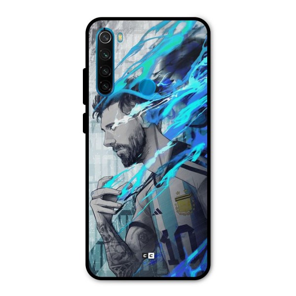 Electrifying Soccer Star Metal Back Case for Redmi Note 8