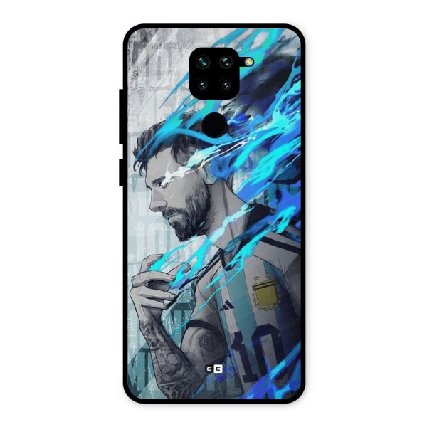 Electrifying Soccer Star Metal Back Case for Redmi Note 9