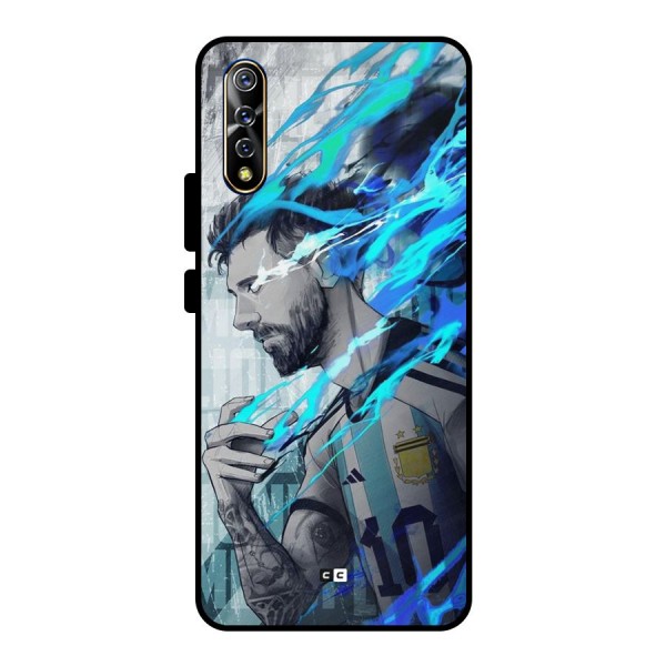 Electrifying Soccer Star Metal Back Case for Vivo S1