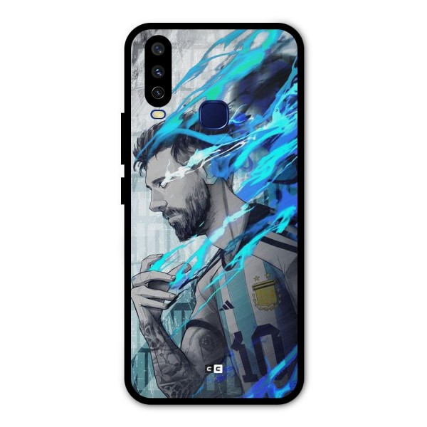 Electrifying Soccer Star Metal Back Case for Vivo V17