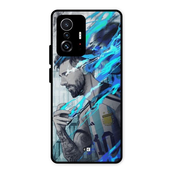 Electrifying Soccer Star Metal Back Case for Xiaomi 11T Pro