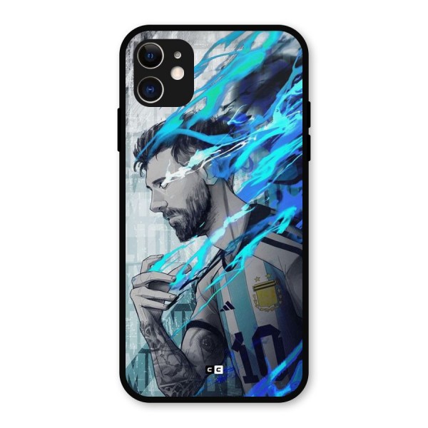 Electrifying Soccer Star Metal Back Case for iPhone 11