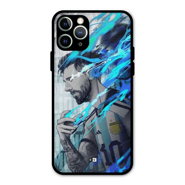 Electrifying Soccer Star Metal Back Case for iPhone 11 Pro Max