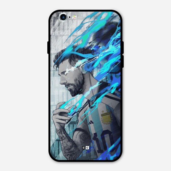 Electrifying Soccer Star Metal Back Case for iPhone 6 6s