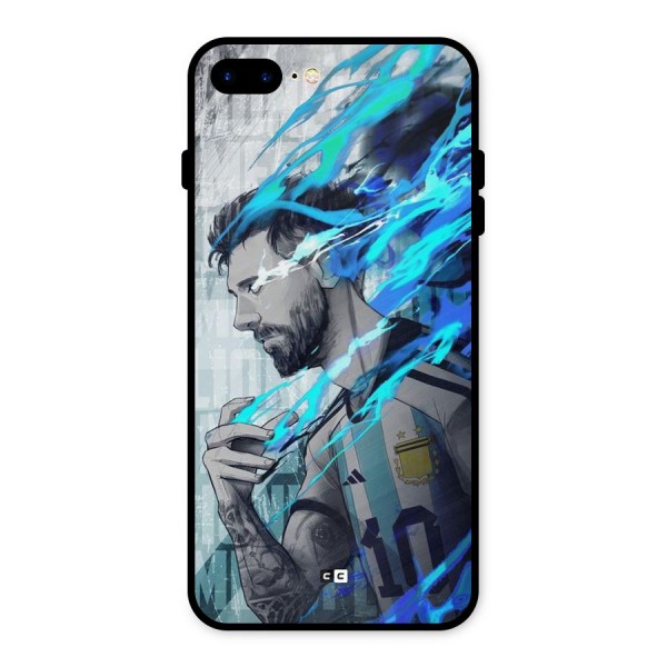 Electrifying Soccer Star Metal Back Case for iPhone 8 Plus