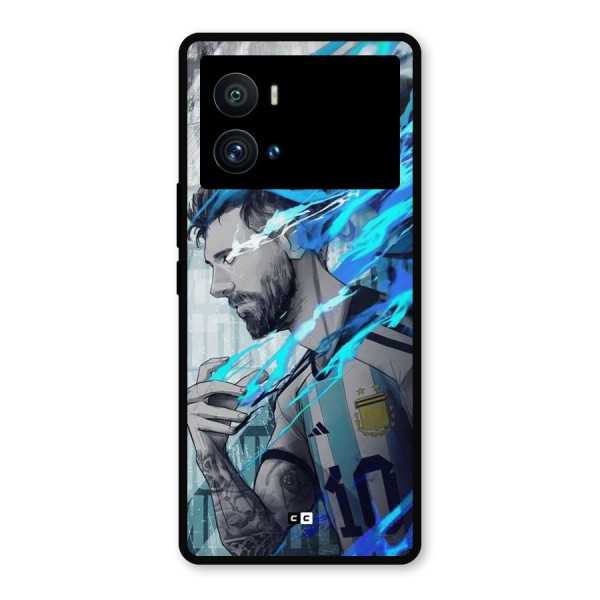 Electrifying Soccer Star Metal Back Case for iQOO 9 Pro