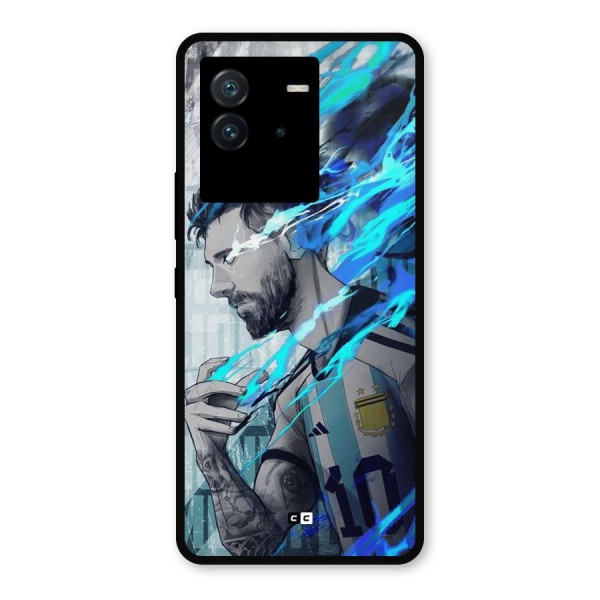 Electrifying Soccer Star Metal Back Case for iQOO Neo 6 5G