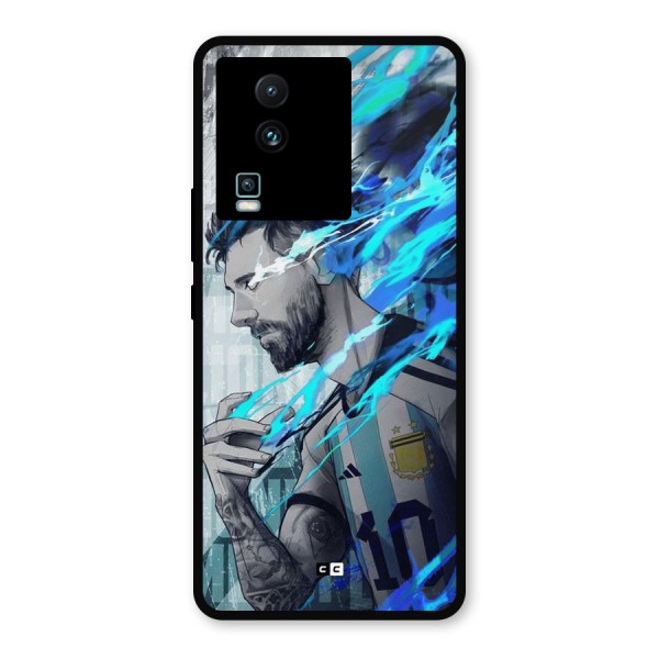 Electrifying Soccer Star Metal Back Case for iQOO Neo 7