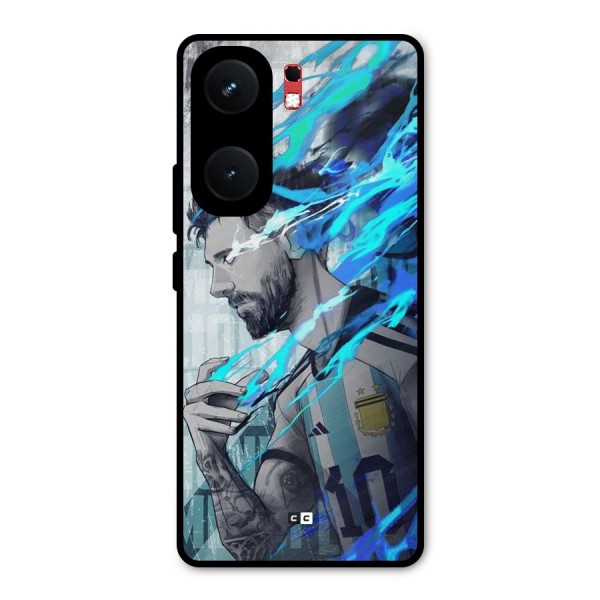 Electrifying Soccer Star Metal Back Case for iQOO Neo 9 Pro
