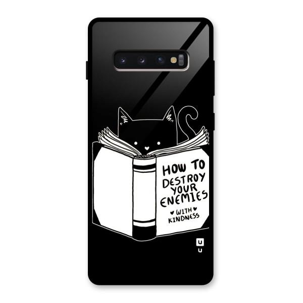 Enemies Destroyer Glass Back Case for Galaxy S10 Plus