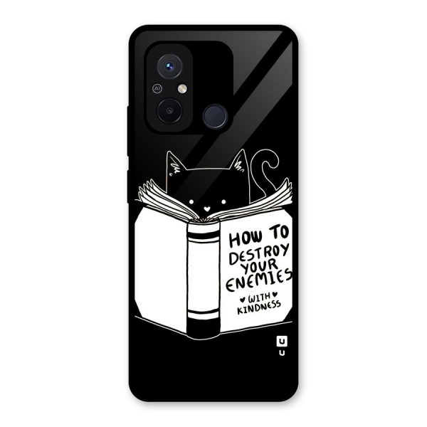 Enemies Destroyer Glass Back Case for Redmi 12C